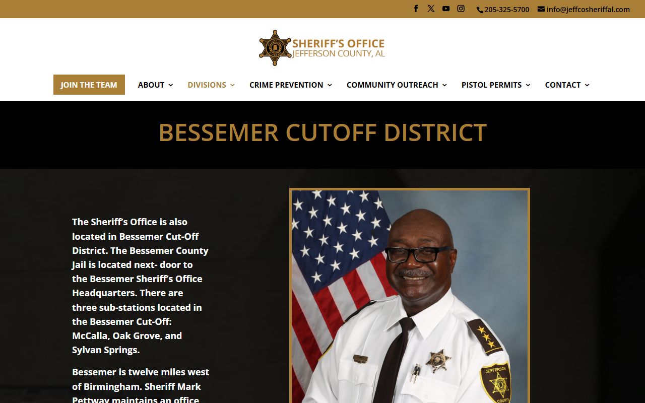 Jefferson County Jail - Bessemer inmate custody and Bessemer Cutoff information